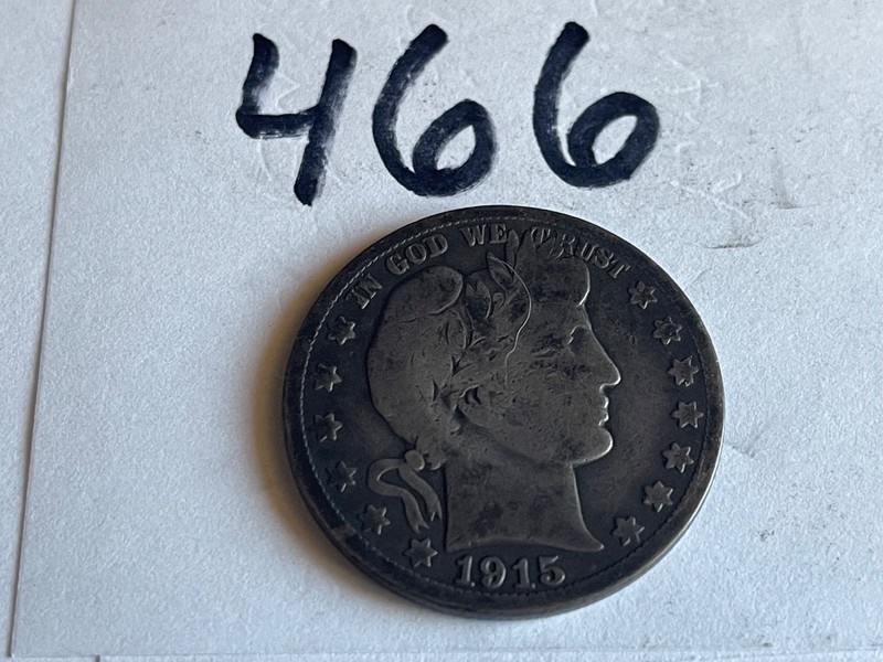 1915S BARBER Half Dollar 90 % SILVER  Zoom On Pictures Last Year MINTED 1915S !!