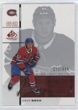 2023 Upper Deck SP Game Used 2001 Retro Rookies Crossover 215/499 Owen Beck 1t5l