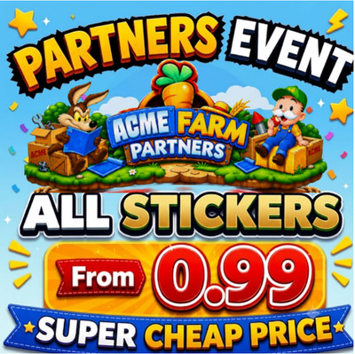 MOGO Stickers 1-6 Stars (PARTNERS / GOLD STICKERS ) For Monopoly Go ~ CHEAPEST