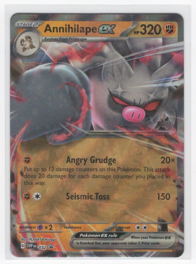 #32 Annihilape Ex 2023 Scarlet & Violet Black Star Promo Black Star