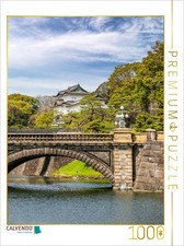 CALVENDO Puzzle Idyllische Seimon Ishibashi und Nijubashi mit Wachturm vom Kaise