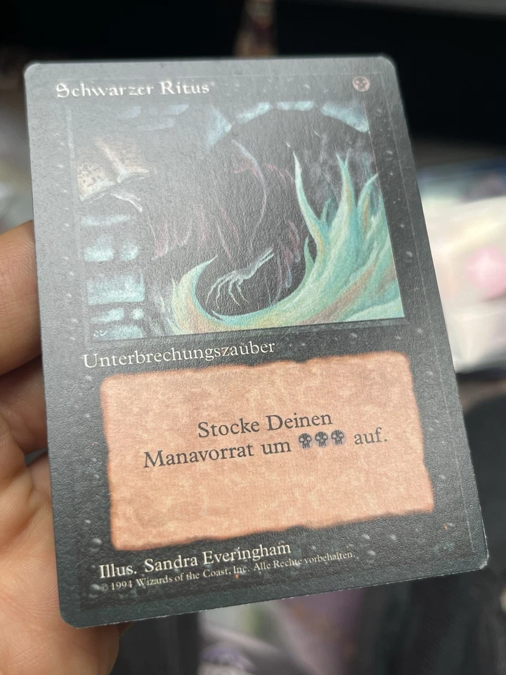 German FBB • Dark Ritual • Pack Fresh • Mtg (1907) - Image 2 of 4