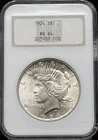 1924 Peace Silver Dollar NGC MS-64