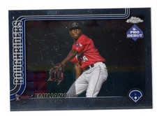 2025 TOPPS PRO DEBUT CHROME EMILIANO TEODO (3) CARD LOT #PDC-95 RANGERS