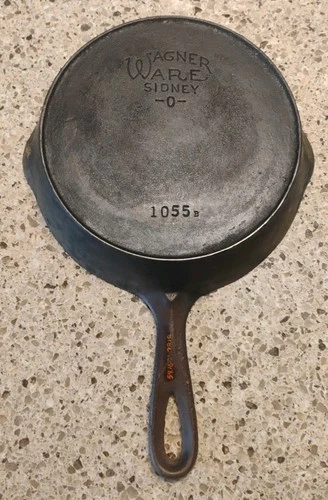 Vintage Wagner Ware Sidney -O- #5 Cast Iron Skillet 1055 B