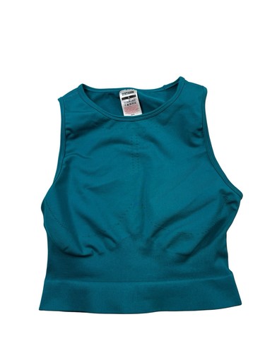 Teal Gymshark Athletic Crop Top Sports Bra Gym Running Training Women's S Small
