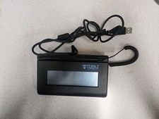Topaz T-LBK460-BSB-R USB SigLite LCD 1x5 Signature Capture Pad - Good