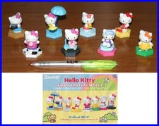 SET 8 Diverse Figure HELLO KITTY Figure Collection Serie 2 con Base Tomy Sanrio