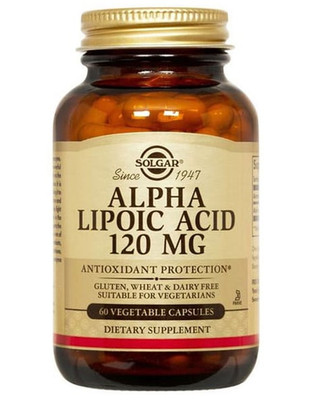 SOLGAR ALPHA-LIPOIC ACID 120 mg - 60 Kapseln - ALPHA-LIPONSÄURE