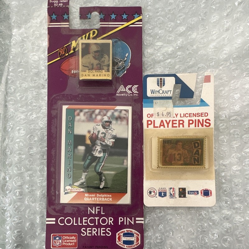 WinCraft Dan Marino Miami Dolphins NFL Gold Player Pin Officially Licensed