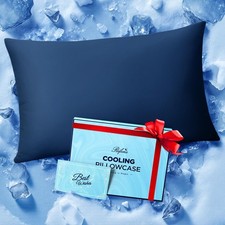 Ice Cooling Pillowcase for Hot Sleepers, Instantly Cool, Stays Cold All Night...