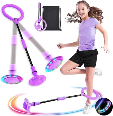 MEISHANG Swing Wheel Mit Lichtrad,Kinder Blinkender Springring,Kinder Blinkender