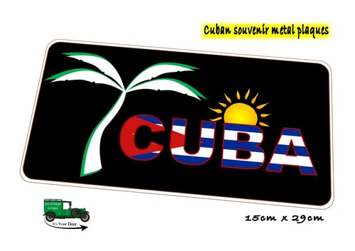 Cuban Cuba  Metal Wall Plaque Cuba Sign, Cuban Souvenir, Summer Holiday Sign - Picture 11 of 12