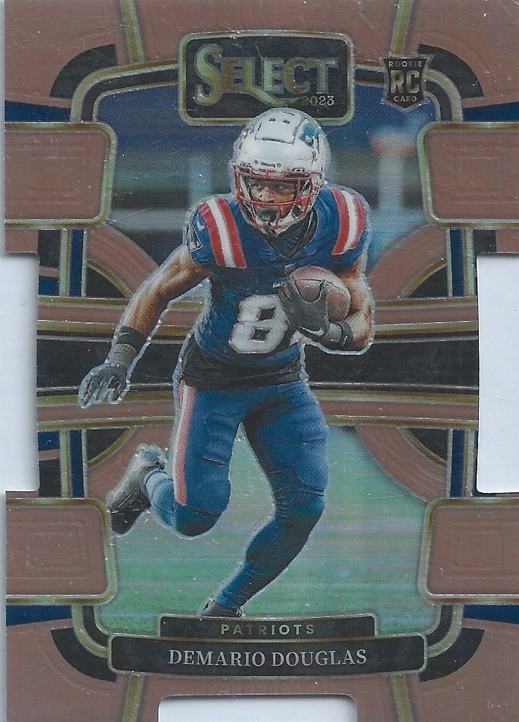 2023 Panini Select Concourse Demario Douglas Copper Prizm DieCut #90 /299 (RC)