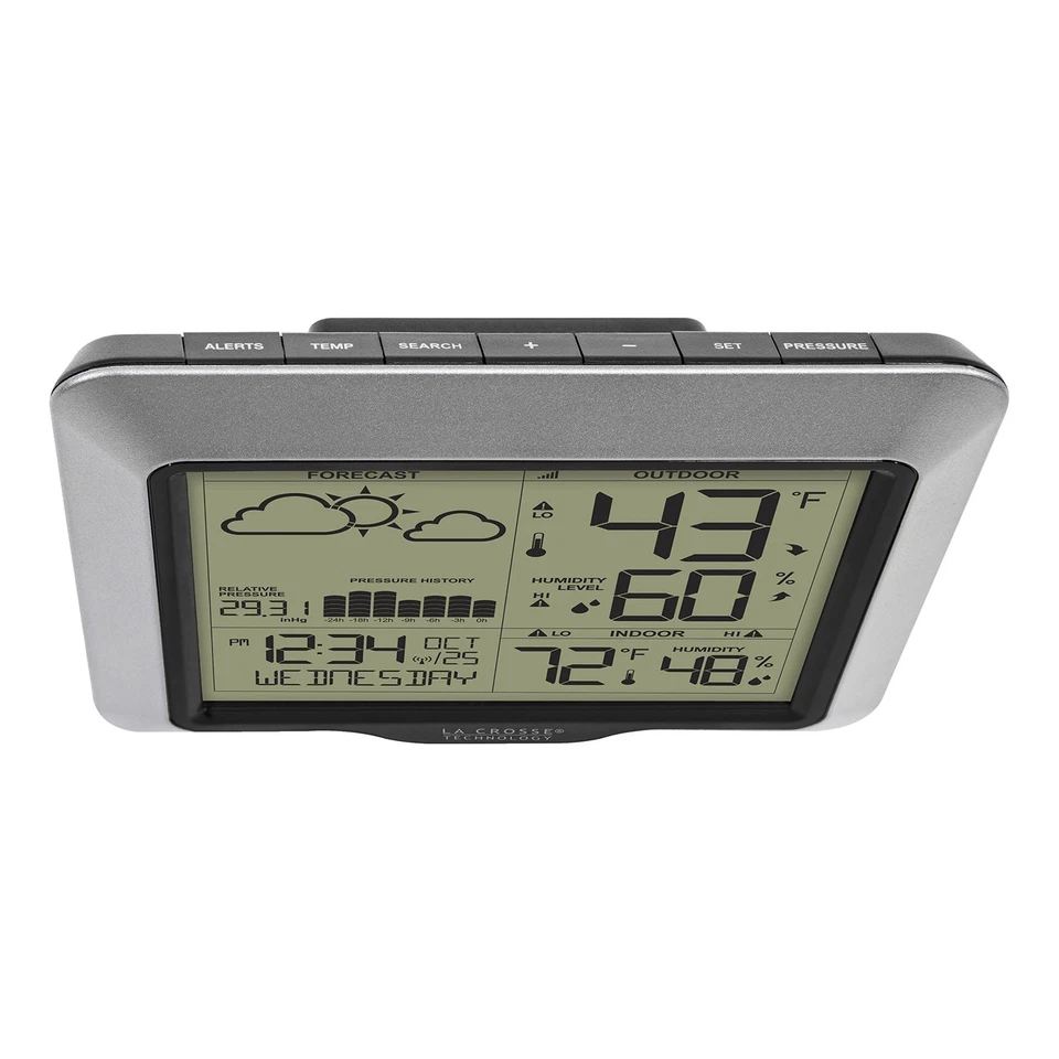 Advanced Wireless Weather Station: Dynamic Icons, Barometric Pressure, Atomic... - Image 3 of 4