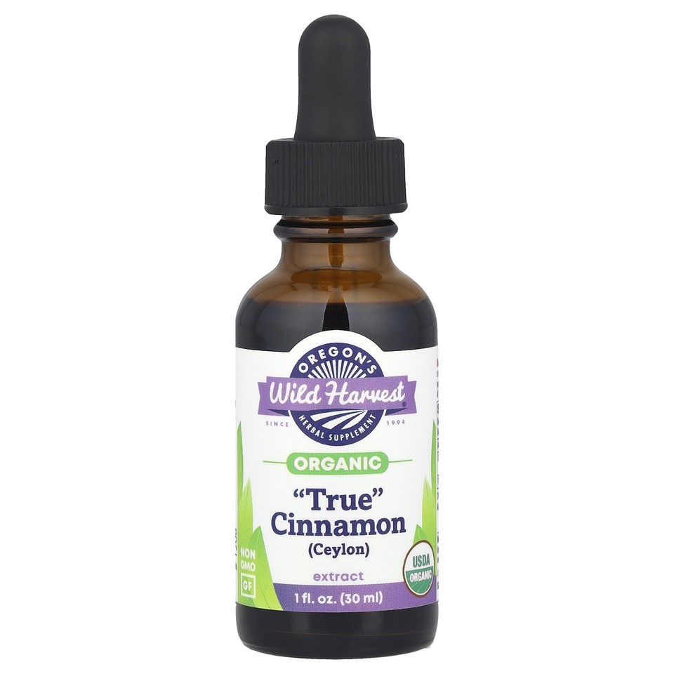 Organic "True" Cinnamon (Ceylon) Extract, 1 fl oz (30 ml)