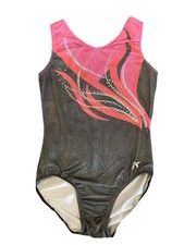 GK ELITE Leotard GYMNASTICS Team USA Swarovski Rhinestone BLING Elegant TANK AS