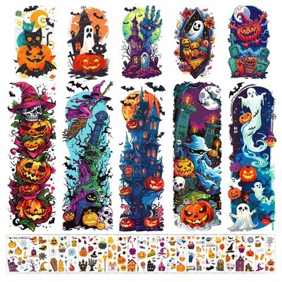 36 Sheets Kids Full & Half Arm Temporary Tattoo Sleeves, Fake Stickers for Ha...