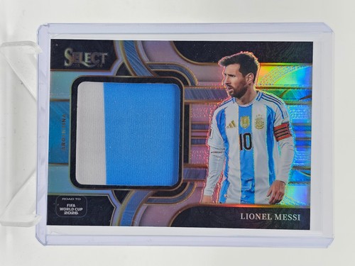 LIONEL MESSI 2025-26 SELECT FIFA WORLD CUP JUMBO SWATCH PATCH SILVER PRIZM Q4060