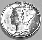 1941 P MERCURY DIME GEM BU +  No Reserve  *J1831