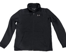 Kurtka polarowa Under Armour zapinana na zamek błyskawiczny. Czarny, rozmiar medium