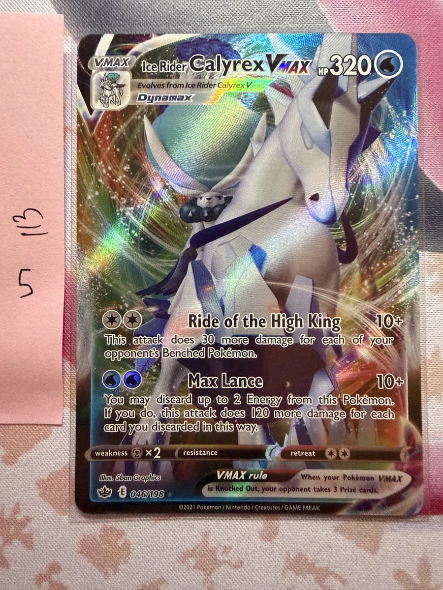 Ice Rider Calyrex VMAX Pokémon TCG Cards for sale | eBay