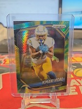 2025 Prizm Football Kimani Vidal /200 Green Yellow Hyper Prizm #134
