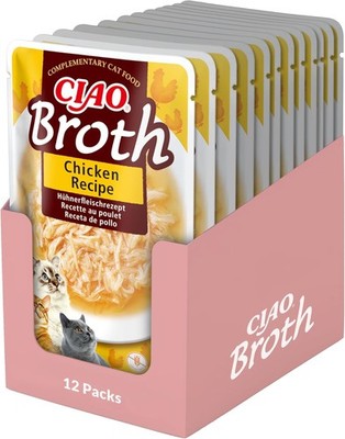INABA Ciao Katzensuppe Hühner 40g verschiedene Sorten 12er Pack