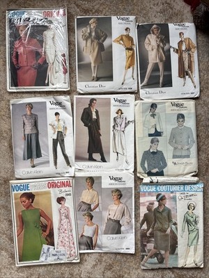 Vogue Designer Schnittmuster 14 16 18 - Balmain, Dior, Calvin Klein, Picone, Mattli