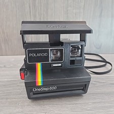 Vintage Polaroid One Step Rainbow Stripe 600 Instant Film Camera UNTESTED