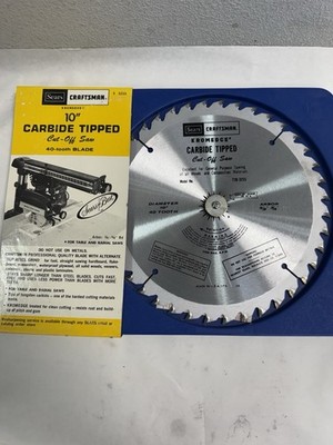 Craftsman 10'' CARBIDE TIPPED 40 TOOTH  FOR WOOD SEARS BEST 93255