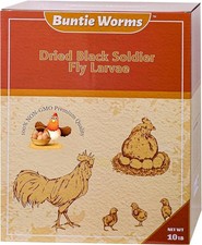 10LB Dried Black Soldier Fly Larvae, Natural Non-GMO for Chickens, Reptiles Bird