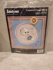Vintage Janlynn Counted Cross Stitch Kit Cat 80-135 Borrow Your Heart