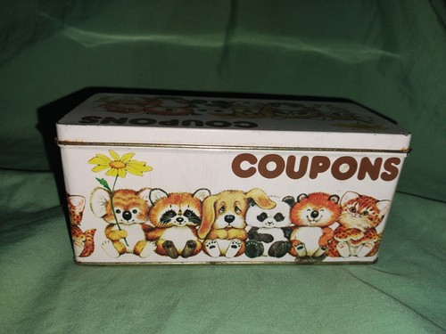 Vintage Critter Sitters Coupon Tin by Enesco Hong Kong - Picture 4 of 7