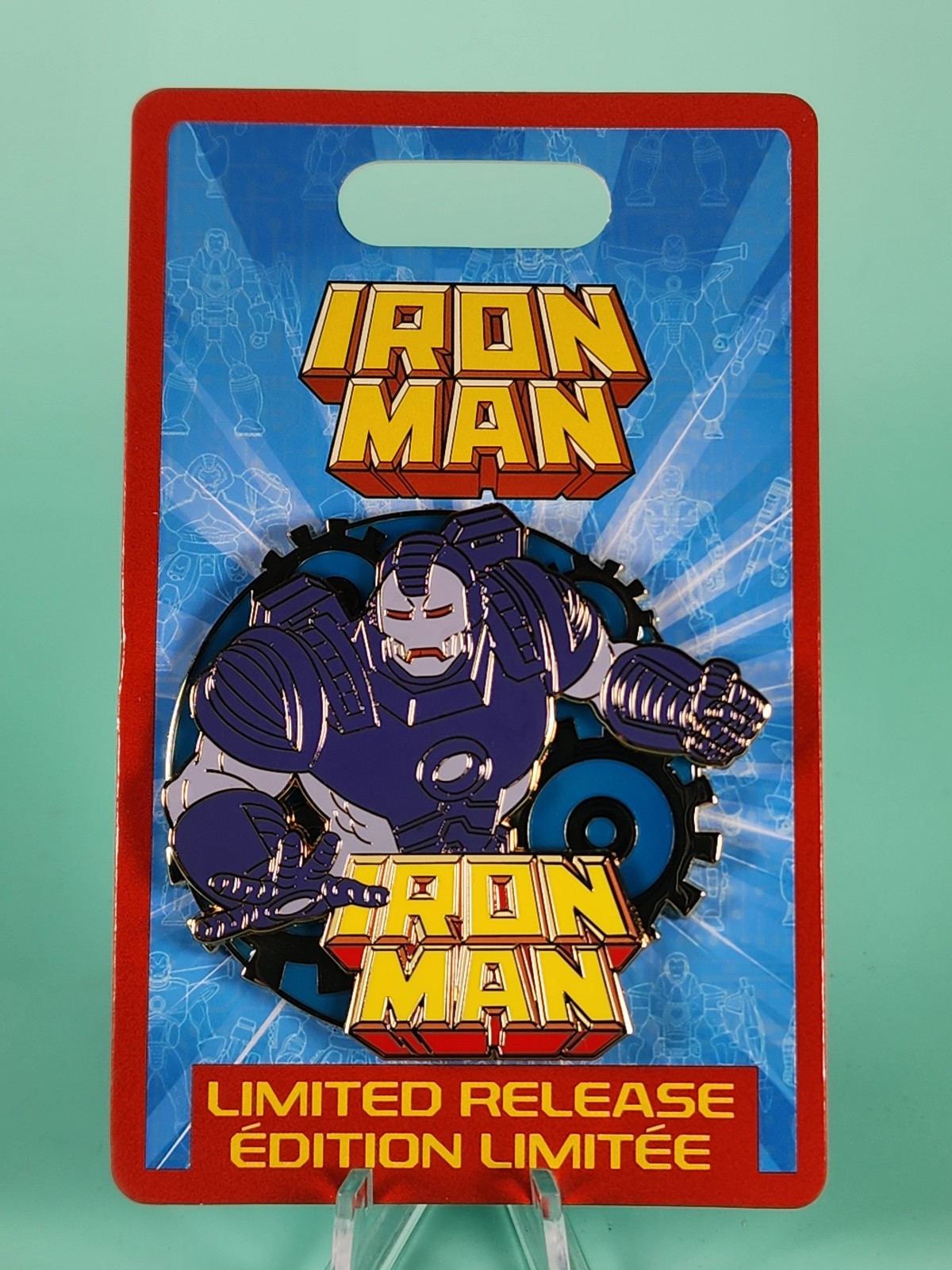Disney Marvel Parks Iron Man Pin Limited Release NEW War Machine in Action Stark