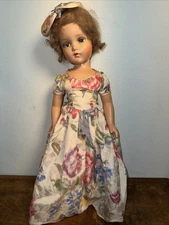 Beautiful Vintage Composition Doll 20”Unmarked All Original