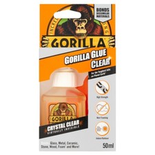 Gorilla Glue Crystal Clear Waterproof Tough All Purpose Adhesive, 50ml 