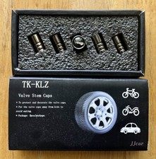 4pcs Jeep Tire Valve Stem Cap Set For All Modes Black Anodized Aluminum New 4pcs Jeep Tire Valve Stem Cap Set For All Modes Black Anodized Aluminum New