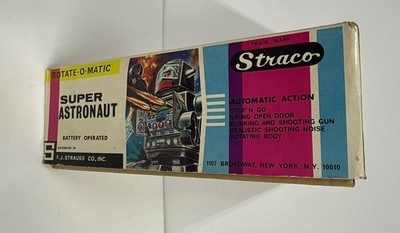 Vtg Horikawa Rotate-O-Matic SUPER ASTRONAUT Robot JAPAN Straco Box