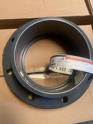 IPEX 036355 8'' PVC SCH-80 Vanstone Flange Socket w/PVC Ring Xirtec-140
