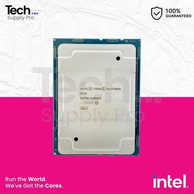 SRF99 Intel Xeon Platinum 8276 28-Core 2.20GHz 38.50MB 165W FCLGA3647 Processor