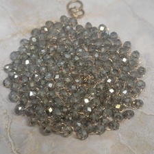 Pendant Boho Wire Wrapped Faceted Beaded Statement