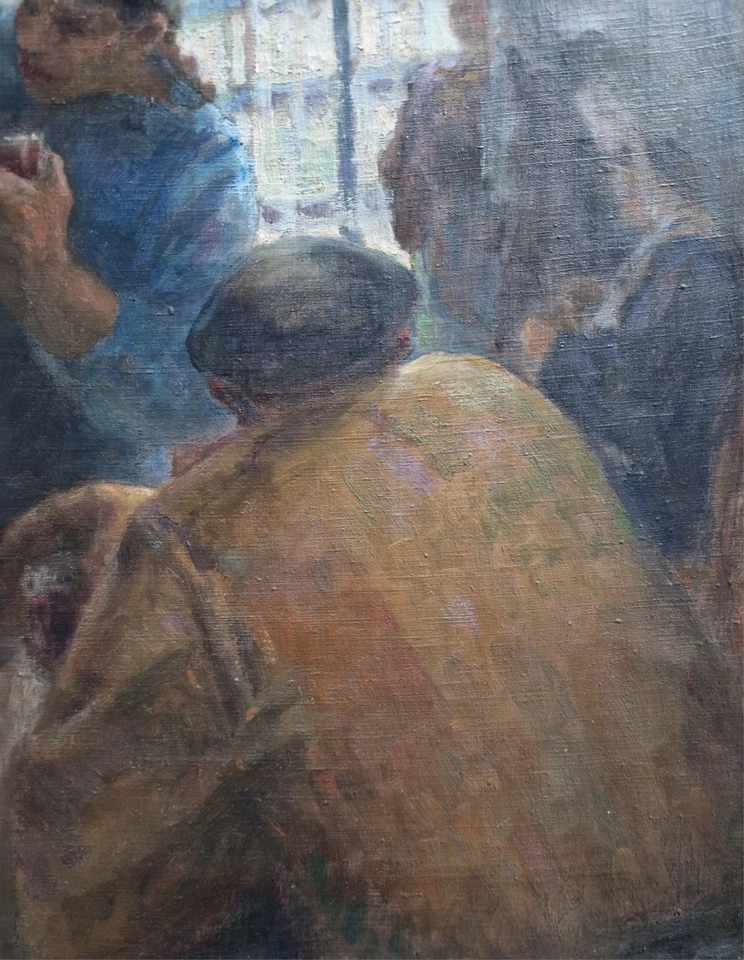 Tableau Peinture Bretagne Huile Sur Toile - Photo 4/4