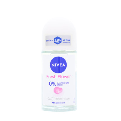 NIVEA Fresh Flower Deo Roll On 50ml mit blumigem Duft 48h Schutz