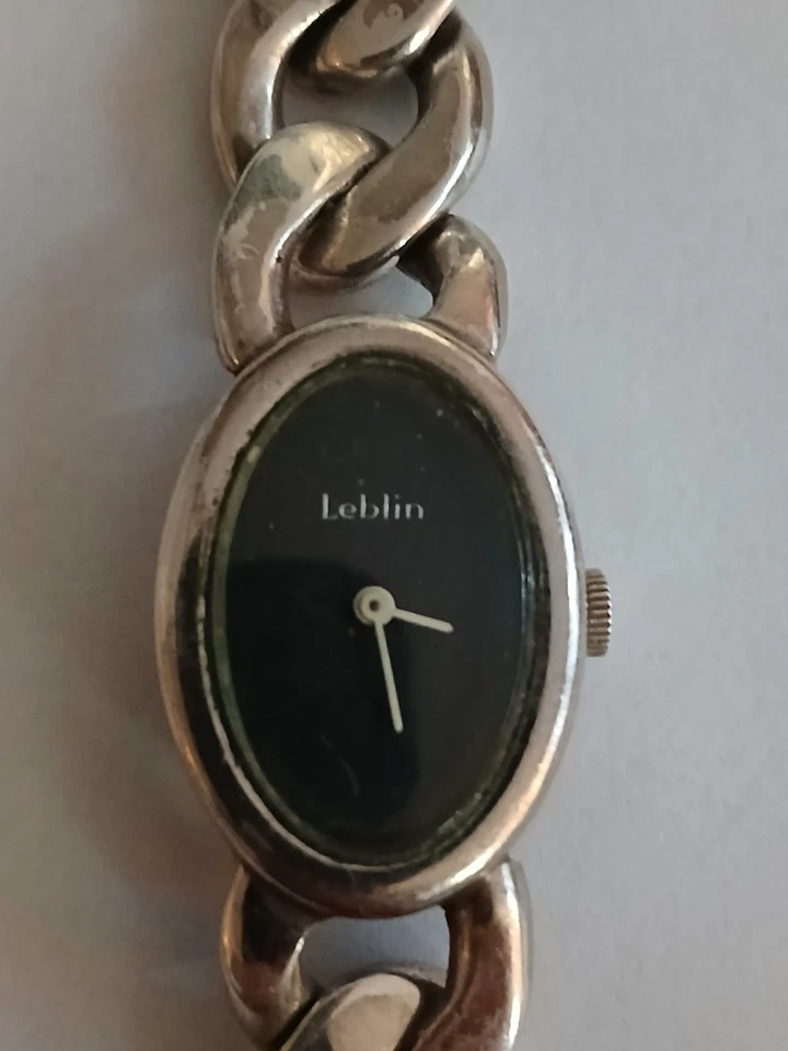 Uhr Damen Damenuhr Leblin Paris 800er Silber Handaufzug Mechanisch Armbanduhr - Bild 2 von 4