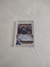 2018 Bowman Chrome - Chrome Rookie Autographs Lucas Sims #BCRA-LS Refractor /499