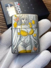 Carte da gioco Zippo Girl accendino armatura argento fumè