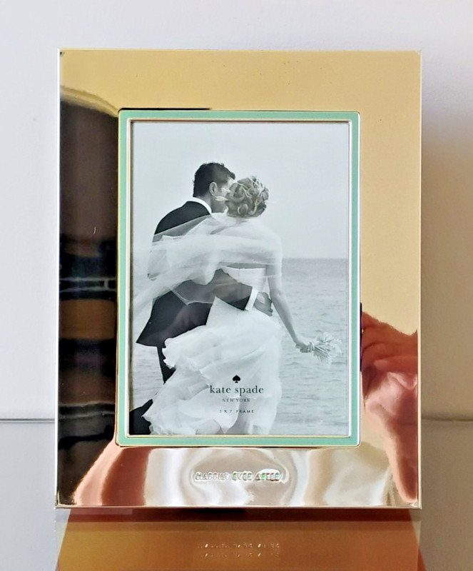 Kate Spade New York-Silverplate Lenox 5 x 7" Picture Frame-Take the Cake-Wedding