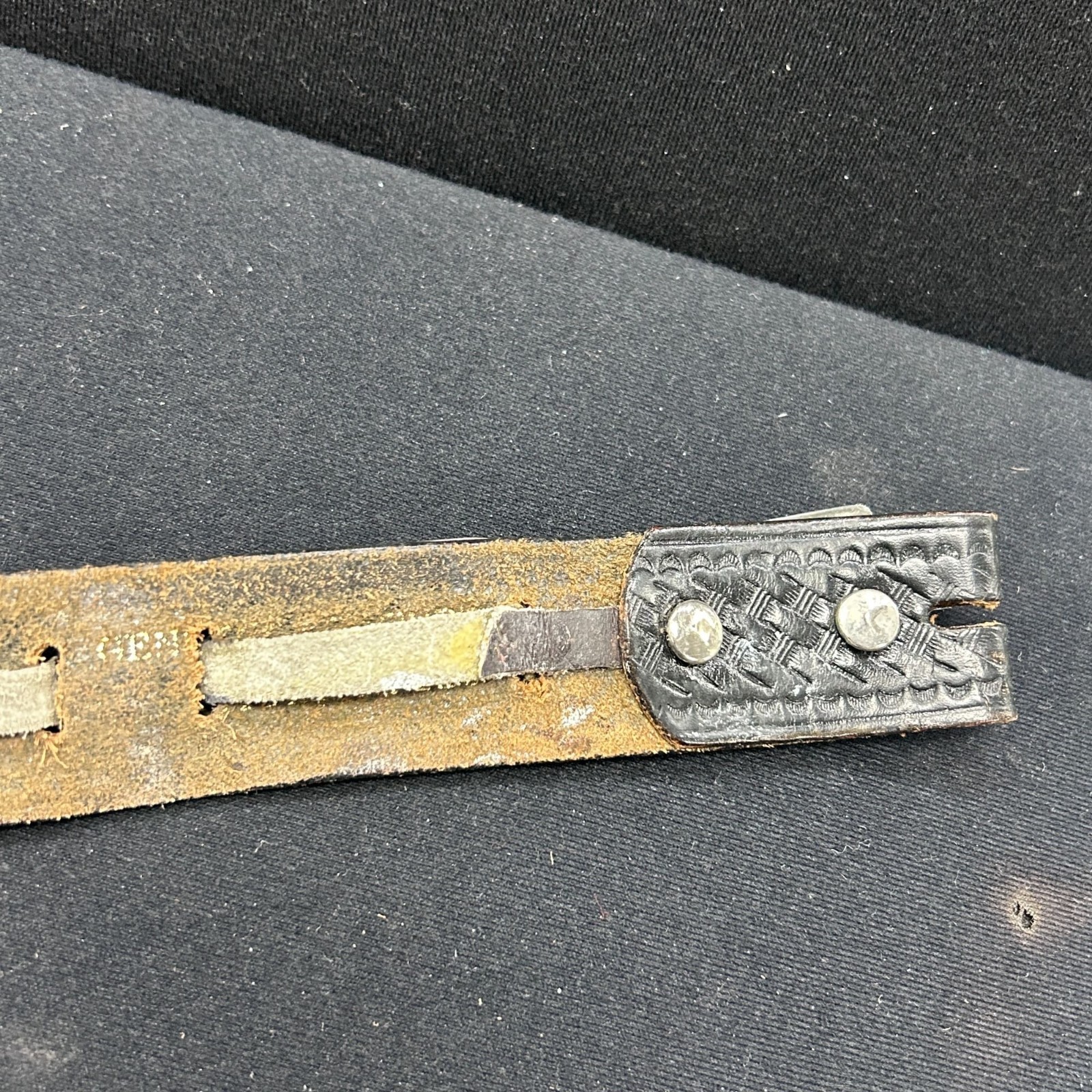 Antique Sterling Silver 11pc Rectangular Concho B… - image 6