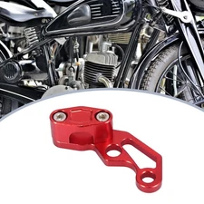 Front Brake Line Hose Clamp Oil Pipe Line Clamps Universal for Motorcycle Red